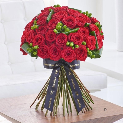 Luxury Rouge Rose Hand tied *